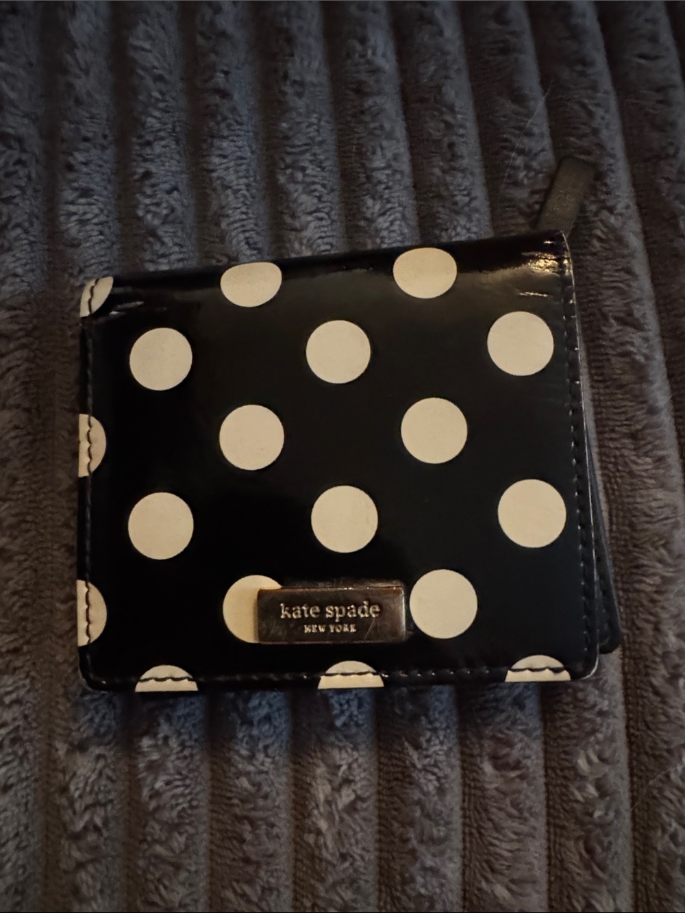 kate spade Black and White Polka Dot Wallet